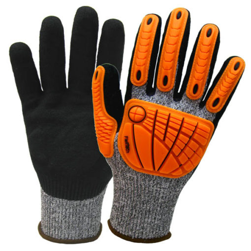 I2459 - Cut Resistant Impact A7 Glove with Sandy Nitrile Palm 1