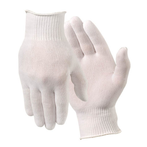 Reusable Knitted Full Finger Nylon Glove Liner (M089) 1