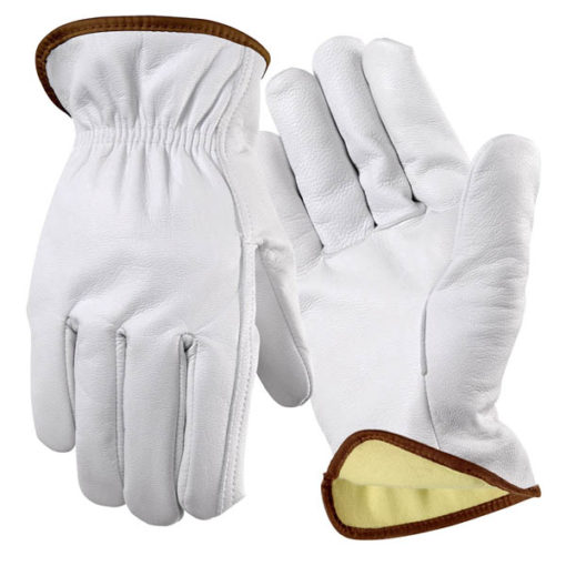 Y0104 goat driver Para-Aramid lined A3 leather straight thumb glove