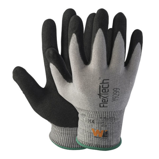 FlexTech Cut Resistant Sandy Nitrile Palm Coated Gloves (Y9299) 1