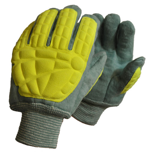 Jomac Super Green King Striker<sup>®</sup> (SGK-STR) Extra Heavy Weight Cotton Fleece High Visibility Work Gloves 1