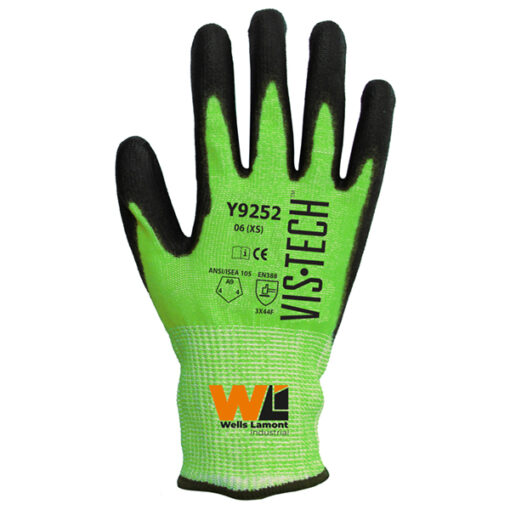 Gants Vis-Tech résistants aux coupures, paume enduite de nitrile sableux (Y9252)